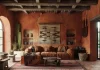 15 Stunning Western Room Ideas: Transform Your Space Into A Ranch Home A beautifully designed western room showcasing stunning western room ideas with rustic furniture, cowhide rugs, and western art.